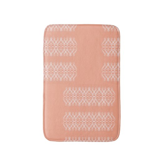 Pale Orange Bath Mat Badematte (Vorderseite Vertikal)