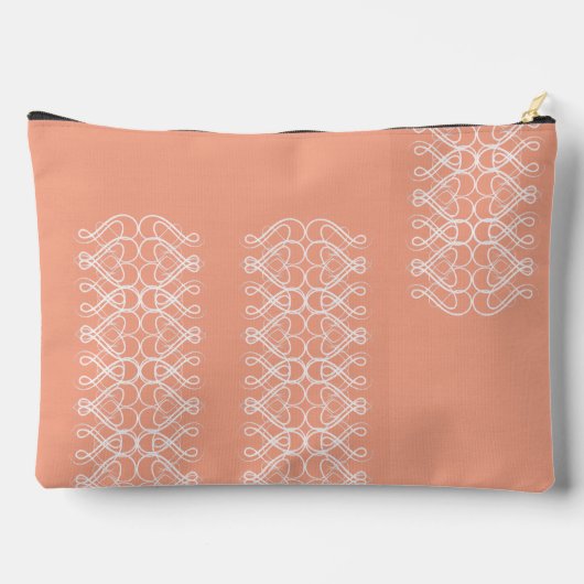 Pale Orange Large Zubehörtasche (Rückseite)