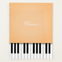Pale Orange Piano Music Tastatur individuell angep