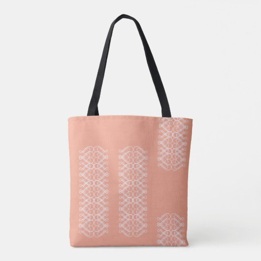 Pale Orange Tote Tasche (Rückseite)