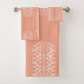 Pale Orange Towel Badhandtuch Set (Insitu)