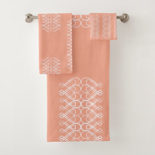 Pale Orange Towel Badhandtuch Set (Insitu)