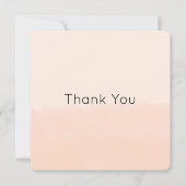 Pale Orange Watercolor Abstract Mitteilungskarte (Vorderseite)