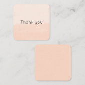 Pale Orange Watercolor Abstract Mitteilungskarte (Vorne/Hinten)