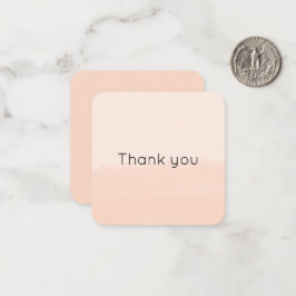 Pale Orange Watercolor Abstract Mitteilungskarte