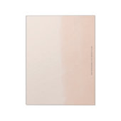 Pale Orange Watercolor Abstract Notizblock (Rotiert)