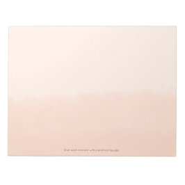 Pale Orange Watercolor Abstract Notizblock