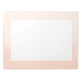 Pale Orange Watercolor Abstract Notizblock (Vorderseite)