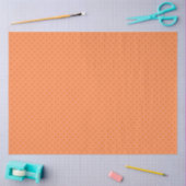 Pale Orange With Orange Polka Dots Seidenpapier (Basteln)
