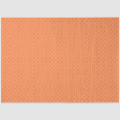 Pale Orange With Orange Polka Dots Seidenpapier (Vorderseite)