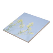 Pale Pastel Blue Sky Wilde Blume Meadow Fliese (Seite)