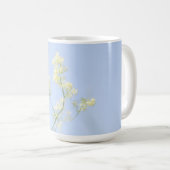 Pale Pastel Blue Sky Wilde Blume Meadow Kaffeetasse (VorderseiteRechts)