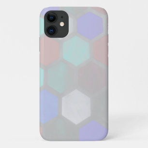 Pale Pastel Colors Honeybee Cell iPhone 11 Fall Case-Mate iPhone Hülle