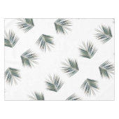 Pale Pastel Green Palm Tree Leaf Tischdecke (Vorderseite (Horizontal))