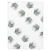 Pale Pastel Green Palm Tree Leaf Tischdecke (Vorderseite)