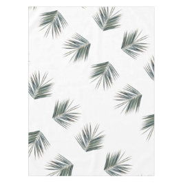 Pale Pastel Green Palm Tree Leaf Tischdecke
