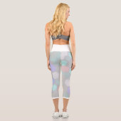 Pale Pastel Honeybee Hexagonal Formen Leggings (Rückseite)