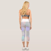 Pale Pastel Honeybee Hexagonal Formen Leggings (Rückseite)