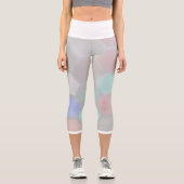 Pale Pastel Honeybee Hexagonal Formen Leggings (Vorderseite)