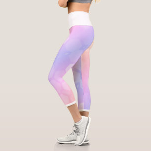 Pale Pastel Honeybee Hexagonal Formen Leggings