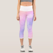 Pale Pastel Honeybee Hexagonal Formen Leggings (Vorderseite)