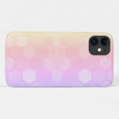 Pale Pastel Pink Honeybee Cell iPhone 11 Fall Case-Mate iPhone Hülle (Rückseite (Horizontal))
