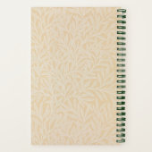 Pale Pastel Willow William Morris Dotted Journal Notizblock (Rückseite)