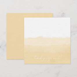 Pale Peach Folded Thank You Card Dankeskarte