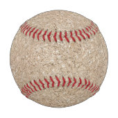 Pale Peachy Beige Cement Sidewalk Baseball (Rückseite)