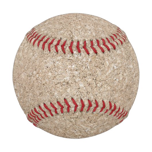 Pale Peachy Beige Cement Sidewalk Baseball (Vorderseite)