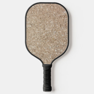 Pale Peachy Beige Cement Sidewalk Pickleball Schläger