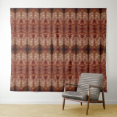 Pale Peachy Ikat 4 San Telmo Wandteppich (Beispiel (Horizontal))