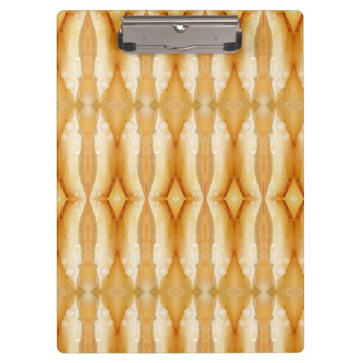 Pale Peachy Ikat Klemmbrett (Vorderseite)
