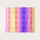 Pale Peachy Ikat Pouf Wandteppich (Vorderseite (Horizontal))