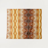 Pale Peachy Ikat Pouf Wandteppich (Vorderseite (Horizontal))