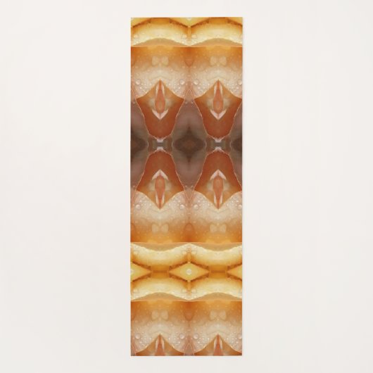 Pale Peachy Ikat Pouf Yogamatte (Rückseite)