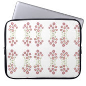 Pale pink abstract florals laptopschutzhülle (Vorderseite)