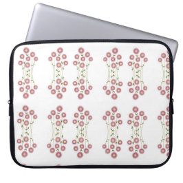 Pale pink abstract florals  laptopschutzhülle