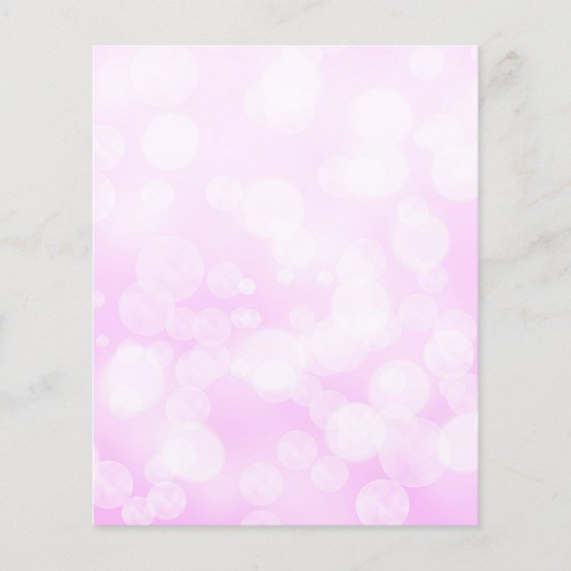 Pale Pink Bokeh Scrapbook Paper (Vorderseite)