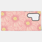 Pale Pink daisy pattern - large Samsung Galaxy Hülle (Rückseite (Horizontal))