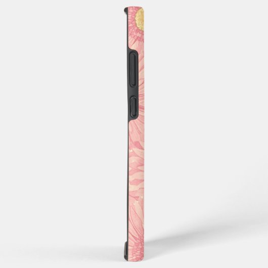 Pale Pink daisy pattern - large Samsung Galaxy Hülle (Rechte Seite)