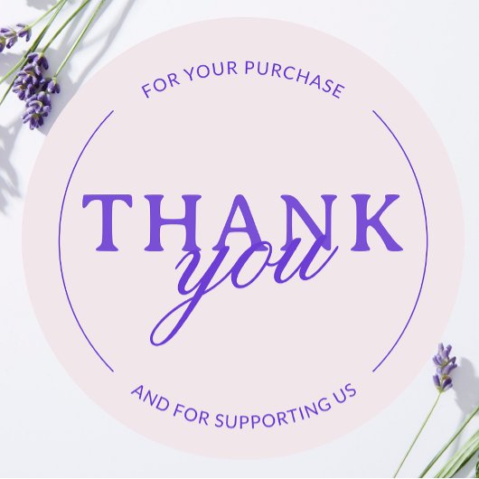 Pale Pink Danke, Frau Minimalistische Aufkleber