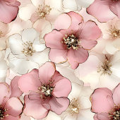 Pale Pink Floral Napkin Chic Monogram Custom Name Serviette