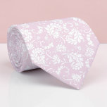 Pale Pink Floral Pattern Custom Necktie Krawatte<br><div class="desc">This custom necktie features a sophisticated floral pattern, making it a stylish and unique accessory. It's perfect for adding a touch of personality to any outfit, whether it's for a special occasion or everyday wear. The high-quality fabric ensures a comfortable and long-lasting wear, and the custom design allows you to...</div>