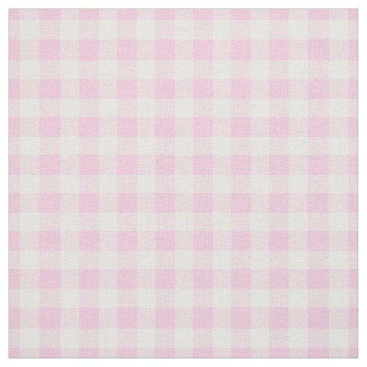 Pale Pink Gingham Karo Stoff (Muster)