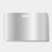 Pale Pink Glitter Drips Silver Shimmer Ausweis (Rückseite)