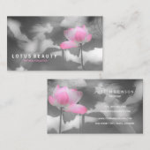 Pale Pink Lotus l Original Fotografie Visitenkarte (Vorne/Hinten)