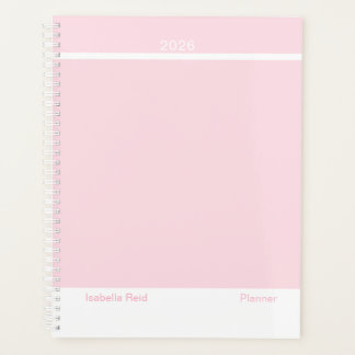 Pale Pink Minimalist Planer