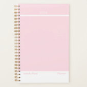 Pale Pink Minimalist Planner Planer (Vorderseite)