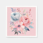 Pale Pink Peonies Bouquet Dusche Serviette (Vorderseite)